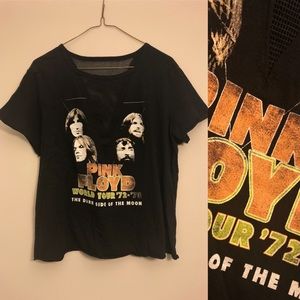 Pink Floyd Mesh V-Neck Crop